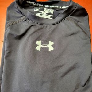 Boy's HeatGear Under Armour Fitted Long Sleeve Shirt - Size YSM
